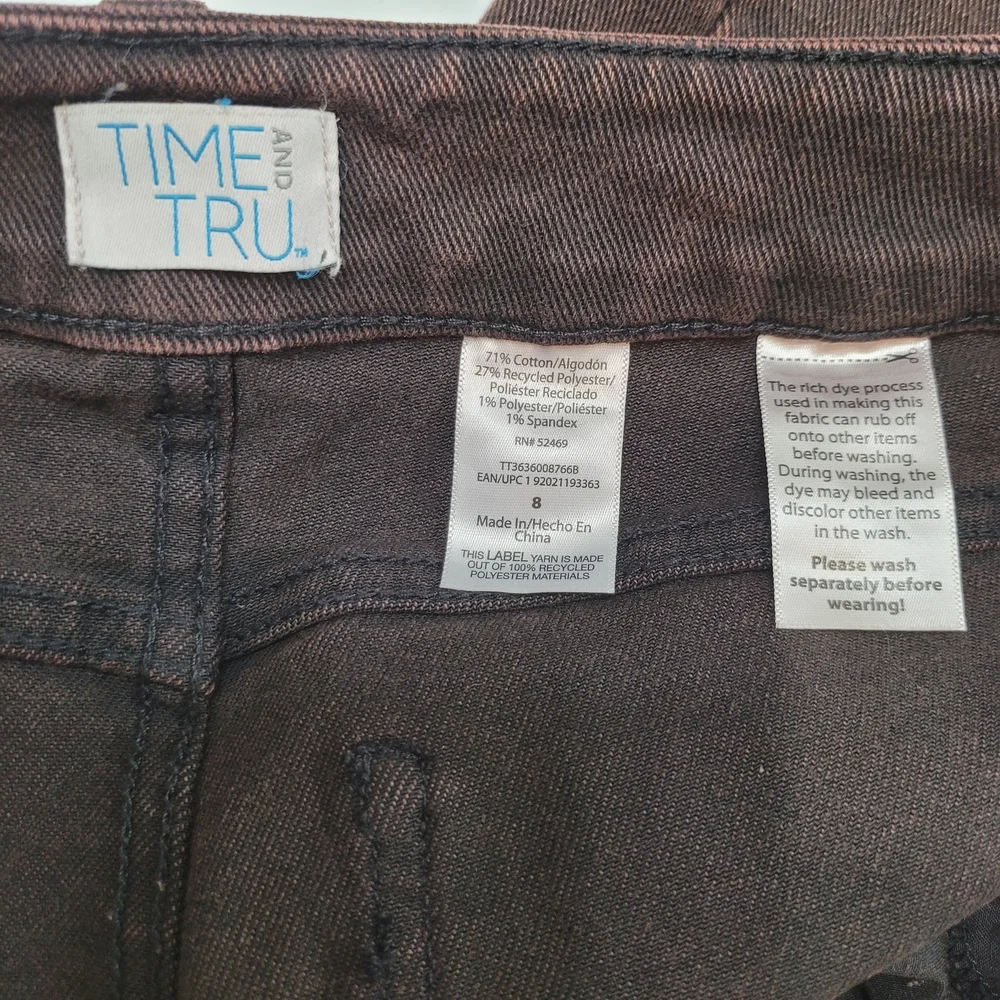Time and Tru Women's High-Rise Barrel Jeans Size 8